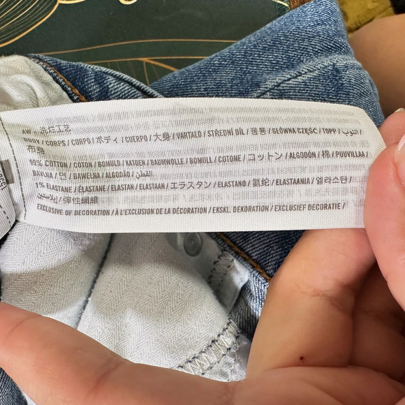 Abercrombie & Fitch Ultra High Rise Ankle Straight Jean Medium Blue Women 29s - Picture 5 of 9